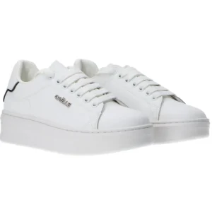 Gaelle Paris Donna Sneakers | Sneakers-Addict in action leather Bianco