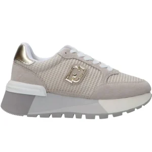 Liu Jo Donna Sneakers-Amazing 25 platform mesh suede Beige