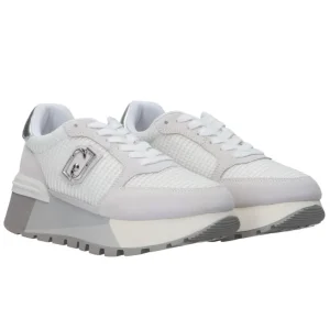 Liu Jo Donna Sneakers-Amazing 25 platform mesh suede Bianco