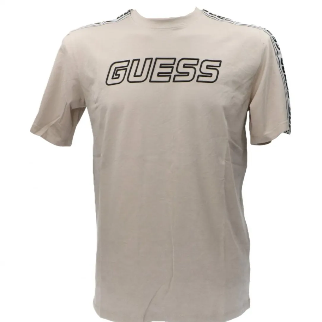 arlo_tshirt_beige_0.webp Guess Uomo T-Shirt-ARLO T-SHIRT Beige