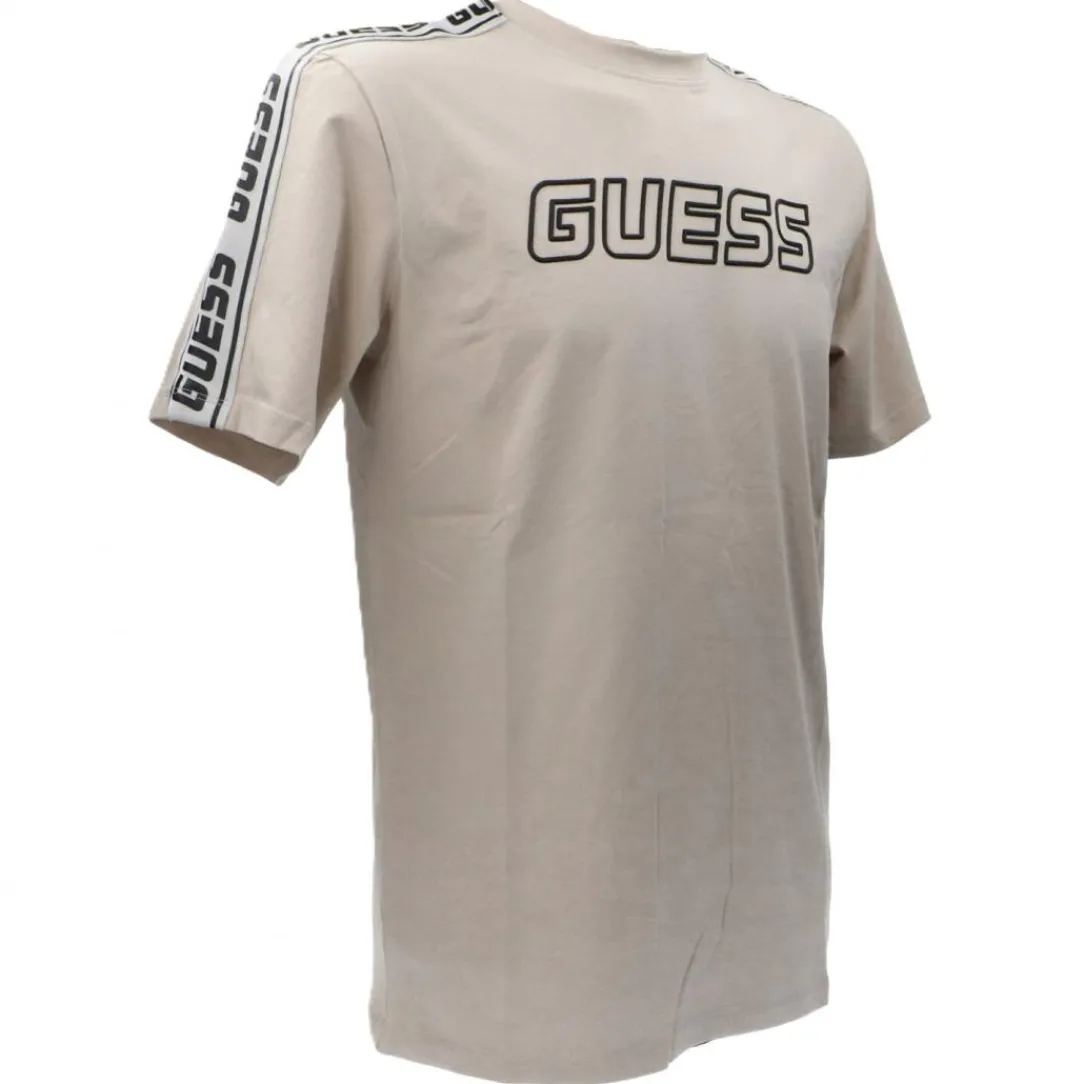 arlo_tshirt_beige_1.webp Guess Uomo T-Shirt-ARLO T-SHIRT Beige