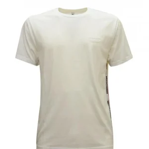 Moschino Uomo T-Shirt-BANDA LATERALE 0783 Bianco