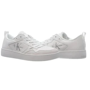 Calvin Klein Uomo Sneakers-BASKET CUPSOLE LOW LTH Bianco