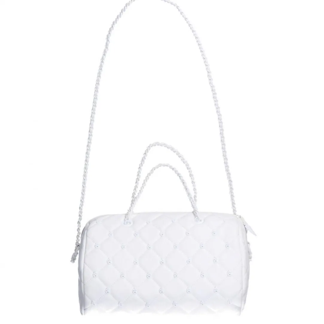bauletto_in_ecopelle_con__1.webp Gaelle Paris Donna Borse A Mano-Bauletto in ecopelle con borchie gbda3154 Bianche