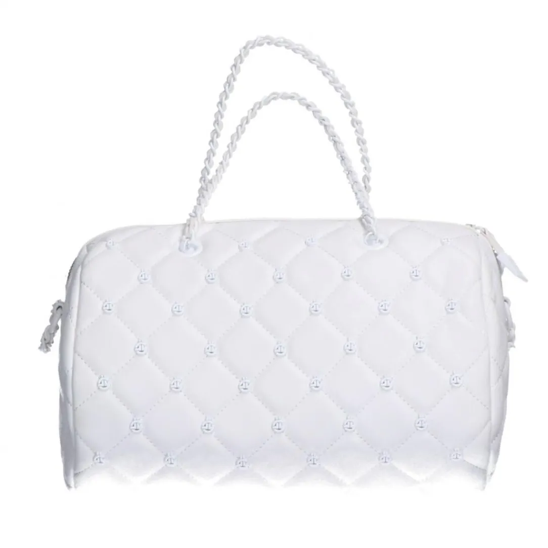 bauletto_in_ecopelle_con__3.webp Gaelle Paris Donna Borse A Mano-Bauletto in ecopelle con borchie gbda3154 Bianche