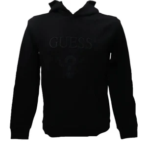 Guess Uomo Felpe-BEAU HOODIE SWEATSHIRT Nero