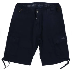 Aereonautica Militare Abbigliamento Bermuda-241BE003CT3300 BERMUDA TASCONATO Blu