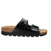 Polo Club Donna Sandali-Berry doppia fibbia platform Nero Naplak