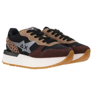 Sun 68 Donna Sneakers-Big Ally glitter stargirl mix Z44217 Z44218 Marrone