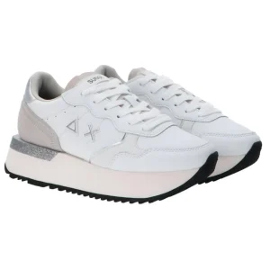 Sun 68 Donna Sneakers-Big Ally glitter stargirl mix Z44217 Z44218 Argento bianco