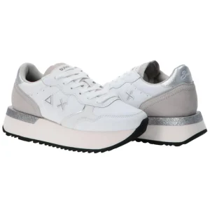 Sun 68 Donna Sneakers-Big Ally glitter stargirl mix Z44217 Z44218 Argento bianco