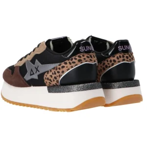 Sun 68 Donna Sneakers-Big Ally glitter stargirl mix Z44217 Z44218 Marrone