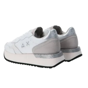 Sun 68 Donna Sneakers-Big Ally glitter stargirl mix Z44217 Z44218 Argento bianco