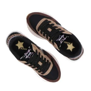 Sun 68 Donna Sneakers-Big Ally glitter stargirl mix Z44217 Z44218 Marrone