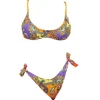 4giveness Donna Costume-Bikini balconcino e slip Multicolore