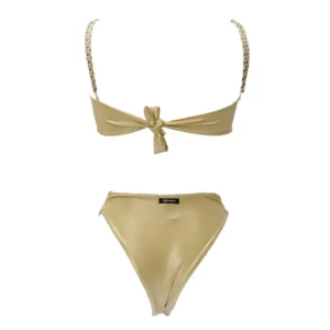 4giveness Donna Costume-Bikini fascia slip FGBW3759 Oro