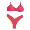 4giveness Donna Costume-Bikini top e slip FGBW3582 Fucsia