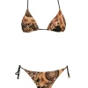 4giveness Donna Costume-Bikini triangolo e slip FGBW3785 Nero