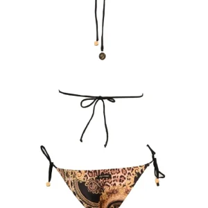 4giveness Donna Costume-Bikini triangolo e slip FGBW3785 Nero