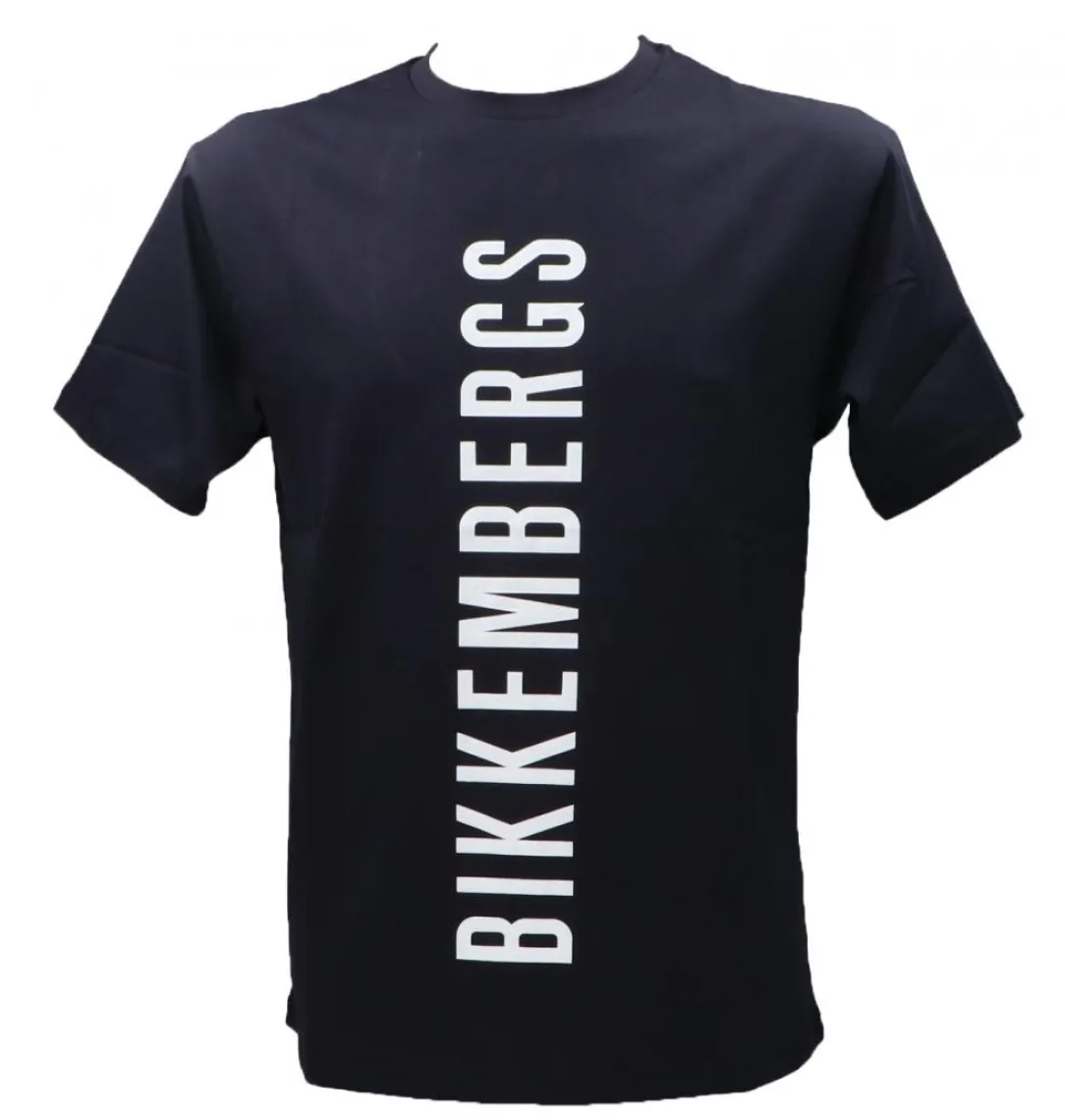 bkk_tshirt_blu_navy_0.webp Bikkembergs Uomo T-Shirt-BKK T-SHIRT Blu Navy
