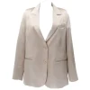 Jaycì Donna Giacca-BLAZER IN RASO Beige