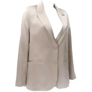Jaycì Donna Giacca-BLAZER IN RASO Beige