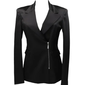 Jaycì Donna Giacca-BLAZER IN RASO Nero Nero