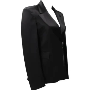Jaycì Donna Giacca-BLAZER IN RASO Nero Nero