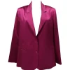 Jaycì Donna Giacca-BLAZER IN RASO Viola