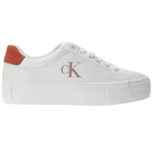 Calvin Klein Donna Sneakers-BOLD VULC FLATF LOW Bianco