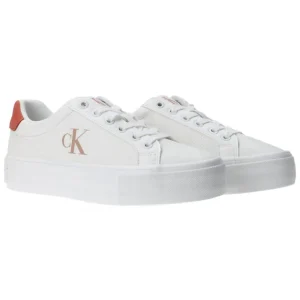 Calvin Klein Donna Sneakers-BOLD VULC FLATF LOW Bianco