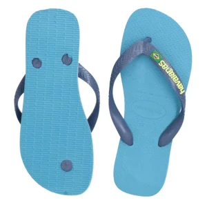 Havaianas Donna Scarpe Mare | Scarpe Mare-BRASIL LOGO MIX Blu Azzurro