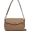 Guess Donna Borse A Spalla-BRENTON FLP SHOULDER BAG Beige