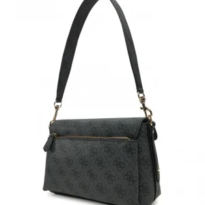 Guess Donna Borse A Spalla-BRENTON FLP SHOULDER BAG Nero