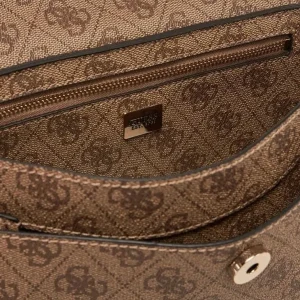 Guess Donna Borse A Spalla-BRENTON FLP SHOULDER BAG Beige