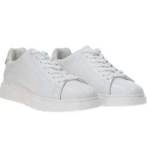 Boss Uomo Sneakers-Bulton runn leather Bianco