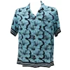 4giveness Abbigliamento Camicia-CAMICIA STAMPA VISCOSA Azzurro
