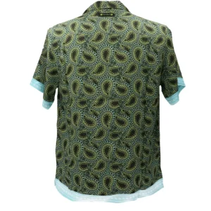 4giveness Abbigliamento Camicia-CAMICIA STAMPA VISCOSA Verde