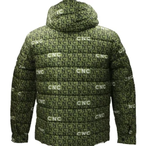 Cnc Costume National Abbigliamento Giubbotti-CAPOSPALLA PIUMINO CNC Verde Logato