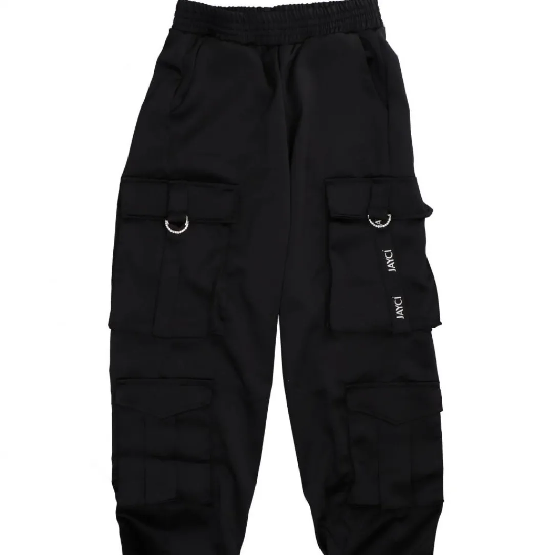 cargo_raso__nero_1.webp Jaycì Donna Pantaloni-CARGO RASO 91363 Nero