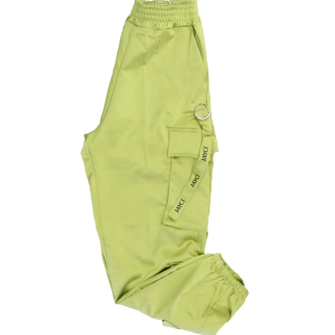 cargo_raso__verde_0.webp Jaycì Donna Pantaloni-CARGO RASO 91363 Verde
