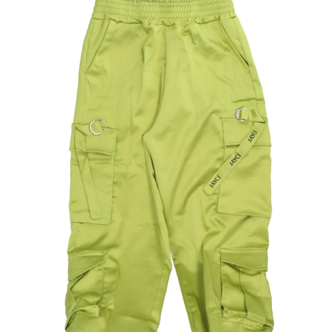 cargo_raso__verde_1.webp Jaycì Donna Pantaloni-CARGO RASO 91363 Verde