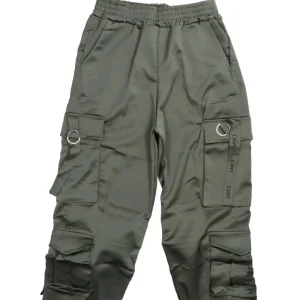 Jaycì Donna Pantaloni-CARGO RASO 91363 Verde Scuro