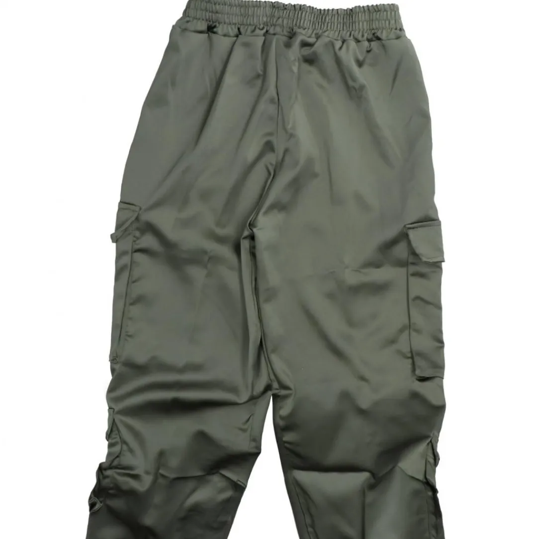 cargo_raso__verde_scuro_2.webp Jaycì Donna Pantaloni-CARGO RASO 91363 Verde Scuro