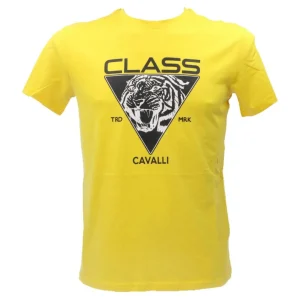 Just Cavalli Uomo T-Shirt-CAVALLI CLASS T-SHIRT Giallo