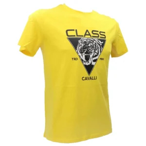 Just Cavalli Uomo T-Shirt-CAVALLI CLASS T-SHIRT Giallo