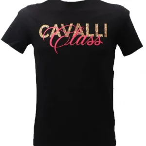 Just Cavalli Uomo T-Shirt-CAVALLI CLASS T-SHIRT Nero Piton