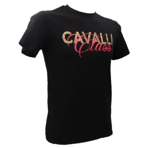 Just Cavalli Uomo T-Shirt-CAVALLI CLASS T-SHIRT Nero Piton