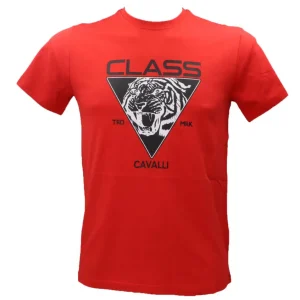 Just Cavalli Uomo T-Shirt-CAVALLI CLASS T-SHIRT Rosso