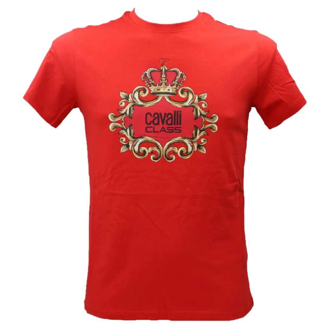 cavalli_class_tshirt_ross_0.webp Just Cavalli Uomo T-Shirt-CAVALLI CLASS T-SHIRT Rosso Rosso